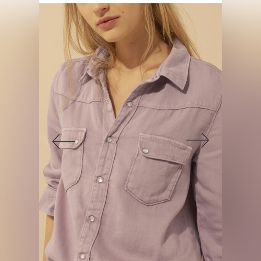 Ba&sh Bridget western style lady shirt/ shacket